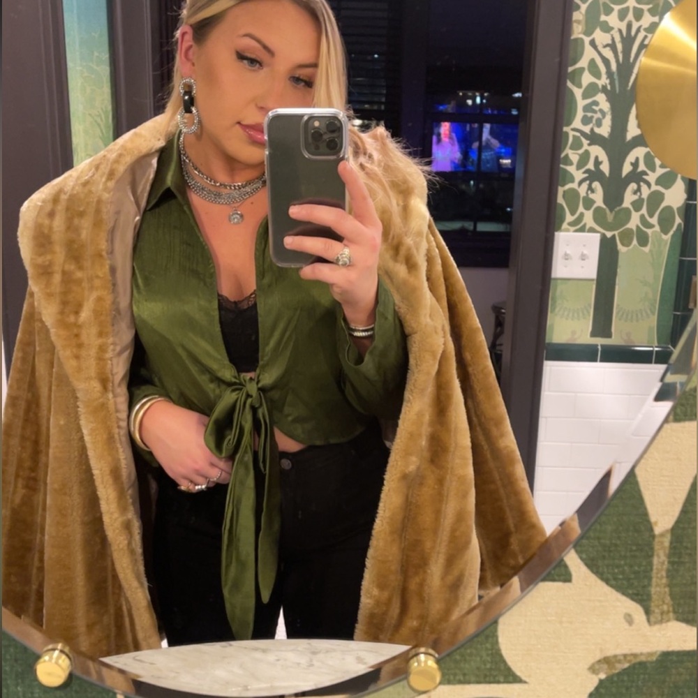 Mink faux fur jacket - Picture 1 of 5
